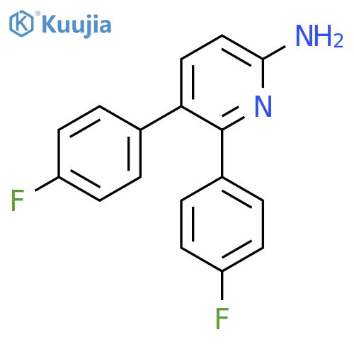 2,3-Bis(4-fluorophenyl)pyridin-6-amine structure