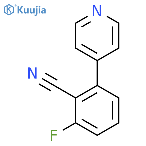 2-Fluoro-6-(pyridin-4-yl)benzonitrile structure