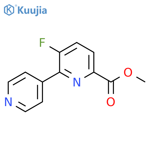 Methyl 5-fluoro-6-(pyridin-4-yl)picolinate structure