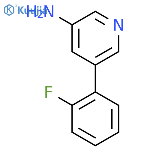 5-(2-Fluorophenyl)pyridin-3-amine structure