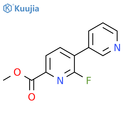 Methyl 6-fluoro-5-(pyridin-3-yl)picolinate structure