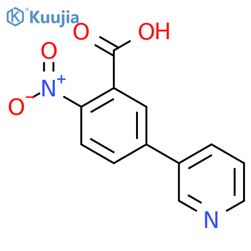 2-Nitro-5-pyridin-3-ylbenzoic acid structure