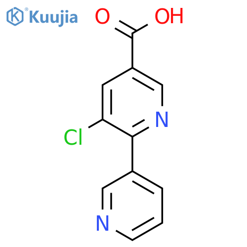 5-Chloro-6-(pyridin-3-yl)nicotinic acid structure