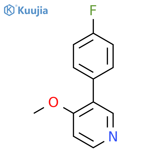 3-(4-Fluorophenyl)-4-methoxypyridine structure