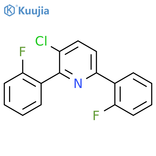3-Chloro-2,6-bis(2-fluorophenyl)pyridine structure