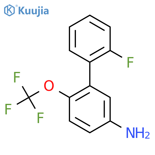 2'-Fluoro-2-(trifluoromethoxy)biphenyl-5-amine structure