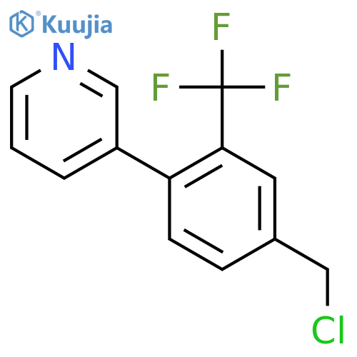 3-(4-(Chloromethyl)-2-(trifluoromethyl)phenyl)pyridine structure