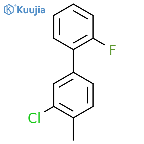 3-Chloro-2'-fluoro-4-methylbiphenyl structure