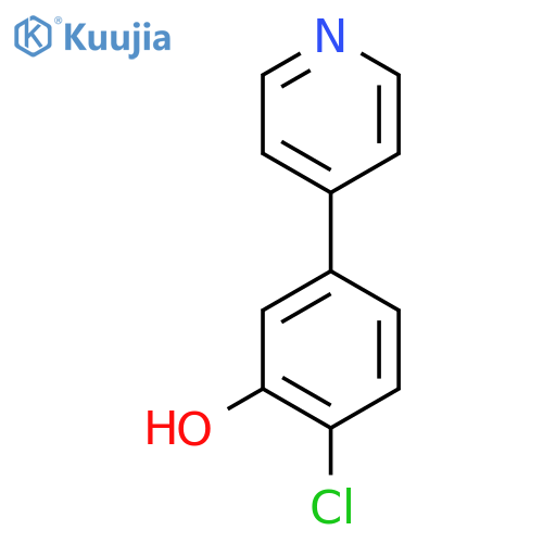 2-Chloro-5-(pyridin-4-yl)phenol structure