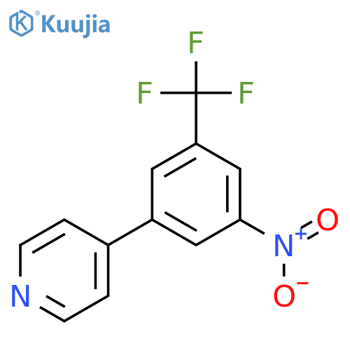 4-(3-Nitro-5-(trifluoromethyl)phenyl)pyridine structure