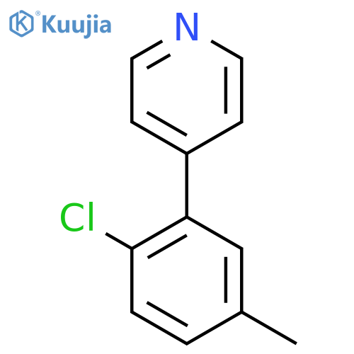 4-(2-Chloro-5-methylphenyl)pyridine structure