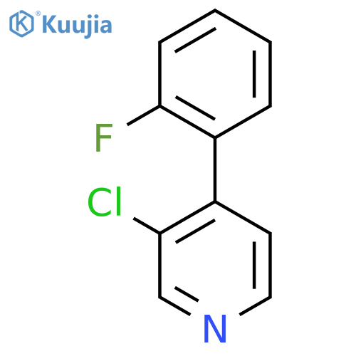 3-Chloro-4-(2-fluorophenyl)pyridine structure