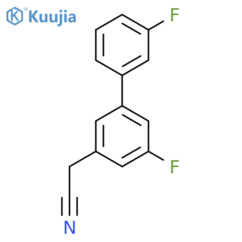 2-(3',3-Difluorobiphenyl-5-yl)acetonitrile structure