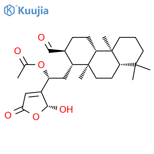 2-Phenanthrenecarboxaldehyde,1-[(2R)-2-(acetyloxy)-2-[(2R)-2,5-dihydro-2-hydroxy-5-oxo-3-furanyl]ethyl]tetradecahydro-4b,8,8,10a-tetramethyl-,(1R,2S,4aS,4bS,8aS,10aS)- structure