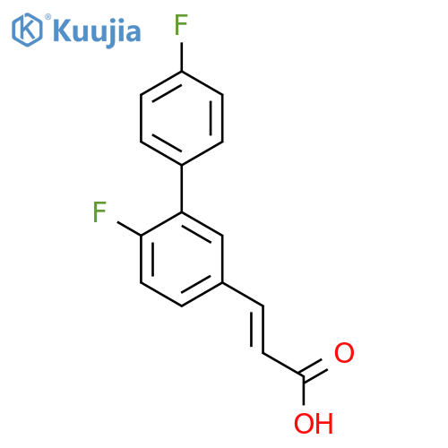 (e)-3-(4',2-Difluorobiphenyl-5-yl)acrylic acid structure