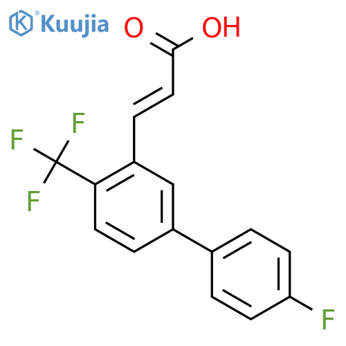 (e)-3-(4'-Fluoro-4-(trifluoromethyl)biphenyl-3-yl)acrylic acid structure