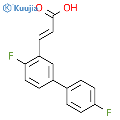 (e)-3-(4',4-Difluorobiphenyl-3-yl)acrylic acid structure