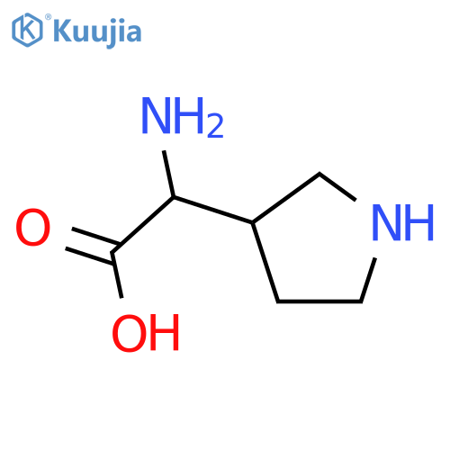 2-Amino-2-(pyrrolidin-3-yl)acetic acid structure