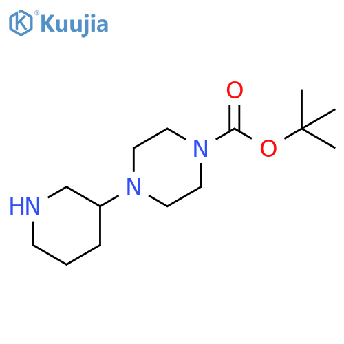 tert-butyl 4-(piperidin-3-yl)piperazine-1-carboxylate structure