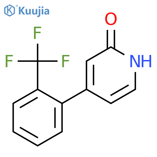 4-[2-(trifluoromethyl)phenyl]-1H-pyridin-2-one structure