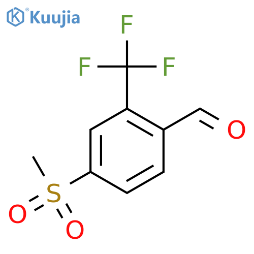 2-Formyl-5-(methylsulphonyl)benzotrifluoride structure
