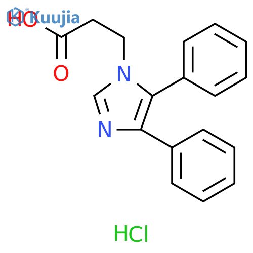 3-(4,5-diphenyl-1H-imidazol-1-yl)propanoic acid hydrochloride structure
