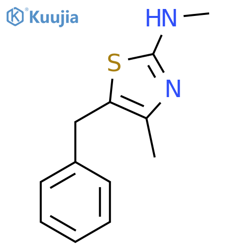 5-benzyl-N,4-dimethyl-1,3-thiazol-2-amine structure