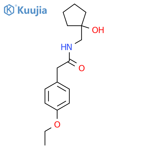 2-(4-ethoxyphenyl)-N-(1-hydroxycyclopentyl)methylacetamide structure