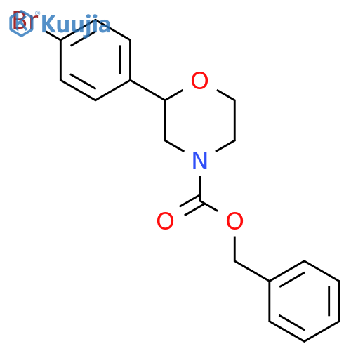 Benzyl 2-(4-bromophenyl)morpholine-4-carboxylate structure