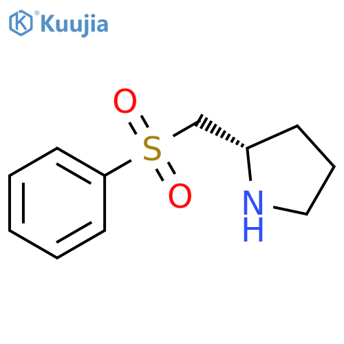 Pyrrolidine, 2-[(phenylsulfonyl)methyl]-, (2S)- structure
