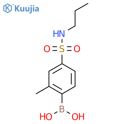 2-Methyl-4-(N-propylsulfamoyl)phenylboronic Acid structure