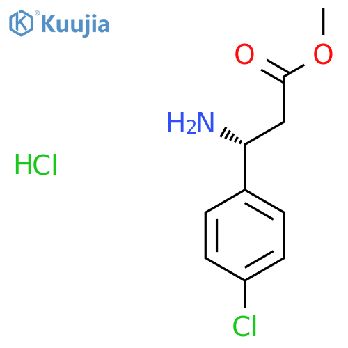 METHYL (3R)-3-AMINO-3-(4-CHLOROPHENYL)PROPANOATE HYDROCHLORIDE structure