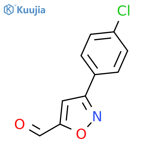 3-(4-Chlorophenyl)isoxazole-5-carbaldehyde structure