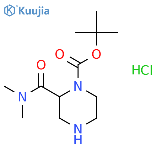 (S)-tert-Butyl 2-(dimethylcarbamoyl)piperazine-1-carboxylate hydrochloride structure