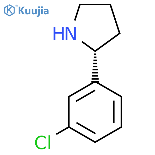 (2R)-2-(3-Chlorophenyl)pyrrolidine structure