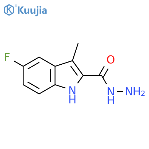 5-Fluoro-3-methyl-1H-indole-2-carbohydrazide structure
