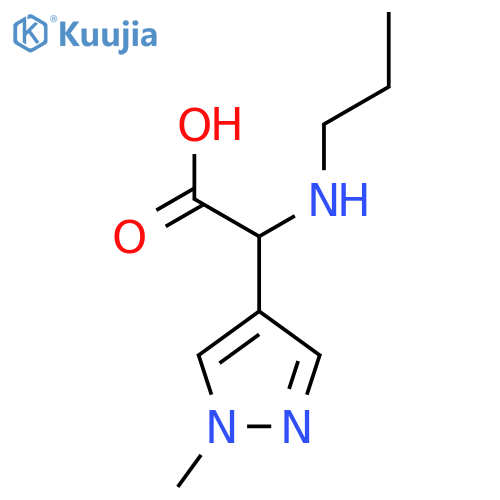 2-(1-methyl-1H-pyrazol-4-yl)-2-(propylamino)acetic acid structure