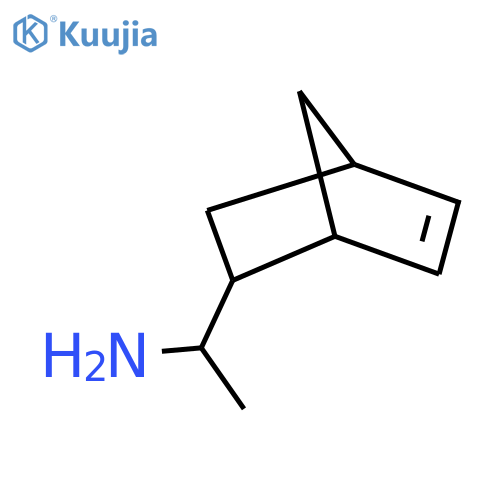 1-{bicyclo2.2.1hept-5-en-2-yl}ethan-1-amine structure