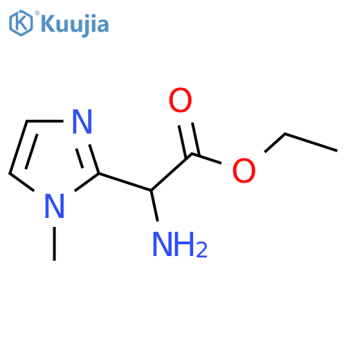 ethyl 2-amino-2-(1-methyl-1H-imidazol-2-yl)acetate structure