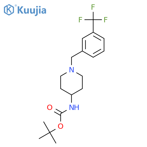 Tert-Butyl 1-[3-(trifluoromethyl)benzyl]piperidin-4-ylcarbamate structure
