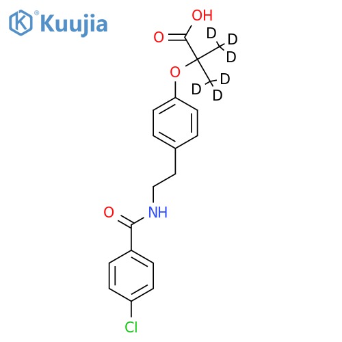 Bezafibrate-d6 (dimethyl-d6) structure