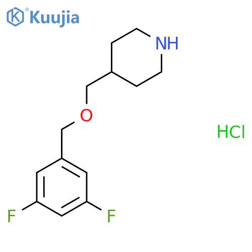 4-{(3,5-Difluorobenzyl)oxymethyl}piperidinehydrochloride structure