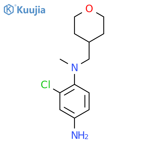 2-Chloro-1-N-methyl-1-N-(oxan-4-ylmethyl)benzene-1,4-diamine structure