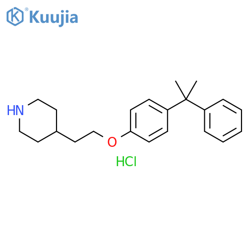4-{2-4-(1-Methyl-1-phenylethyl)phenoxy-ethyl}piperidine Hydrochloride structure