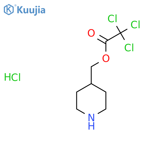 4-Piperidinylmethyl 2,2,2-trichloroacetatehydrochloride structure