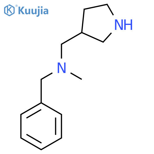 Benzyl-methyl-pyrrolidin-3-ylmethyl-amine structure