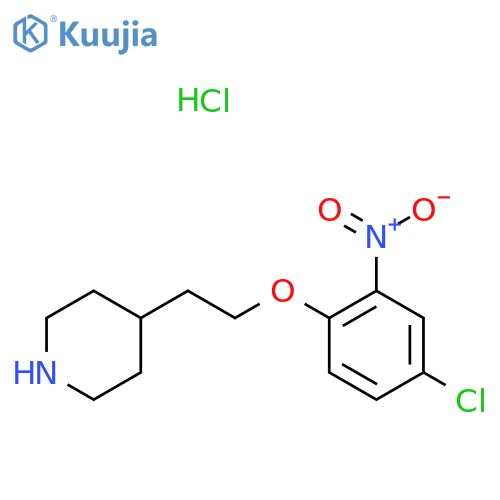 4-2-(4-Chloro-2-nitrophenoxy)ethylpiperidinehydrochloride structure