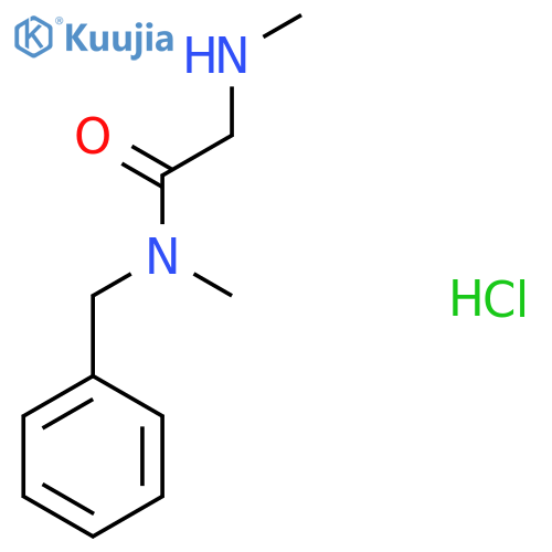 N-Benzyl-N-methyl-2-(methylamino)acetamide hydrochloride structure