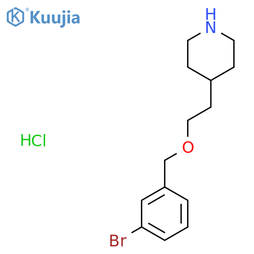 4-{2-(3-Bromobenzyl)oxyethyl}piperidinehydrochloride structure