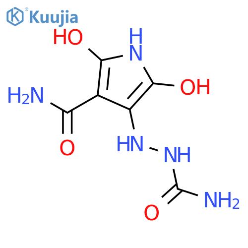 4-2-(Aminocarbonyl)hydrazinyl-2,5-dihydroxy-1H-pyrrole-3-carboxamide structure